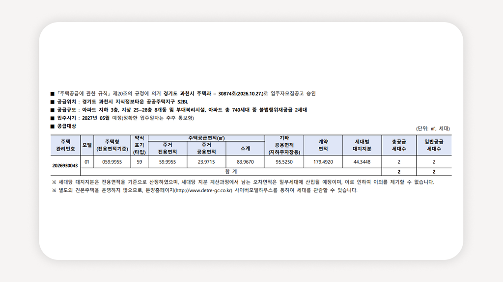 과천디에트르퍼스티지+과천불법행위재공급+과천지식정보타운+과천아파트분양+분양가상한제아파트+과천무주택세대주+청약통장없이분양+과천줍줍+과천59타입+과천정보타운역