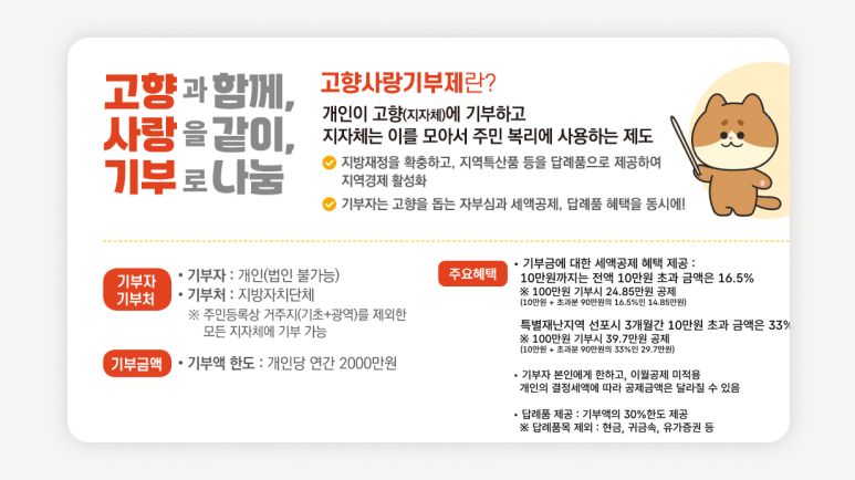 고향사랑기부제+고향사랑기부제연말정산+고향사랑기부세액공제+고향사랑기부답례품+고향사랑e음+연말정산절세방법+청년연말정산꿀팁+기부금세액공제+지방자치단체기부+연말정산환급